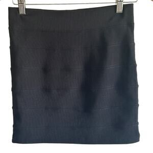 Forever 21 Black Bandage Mini Skirt Size S